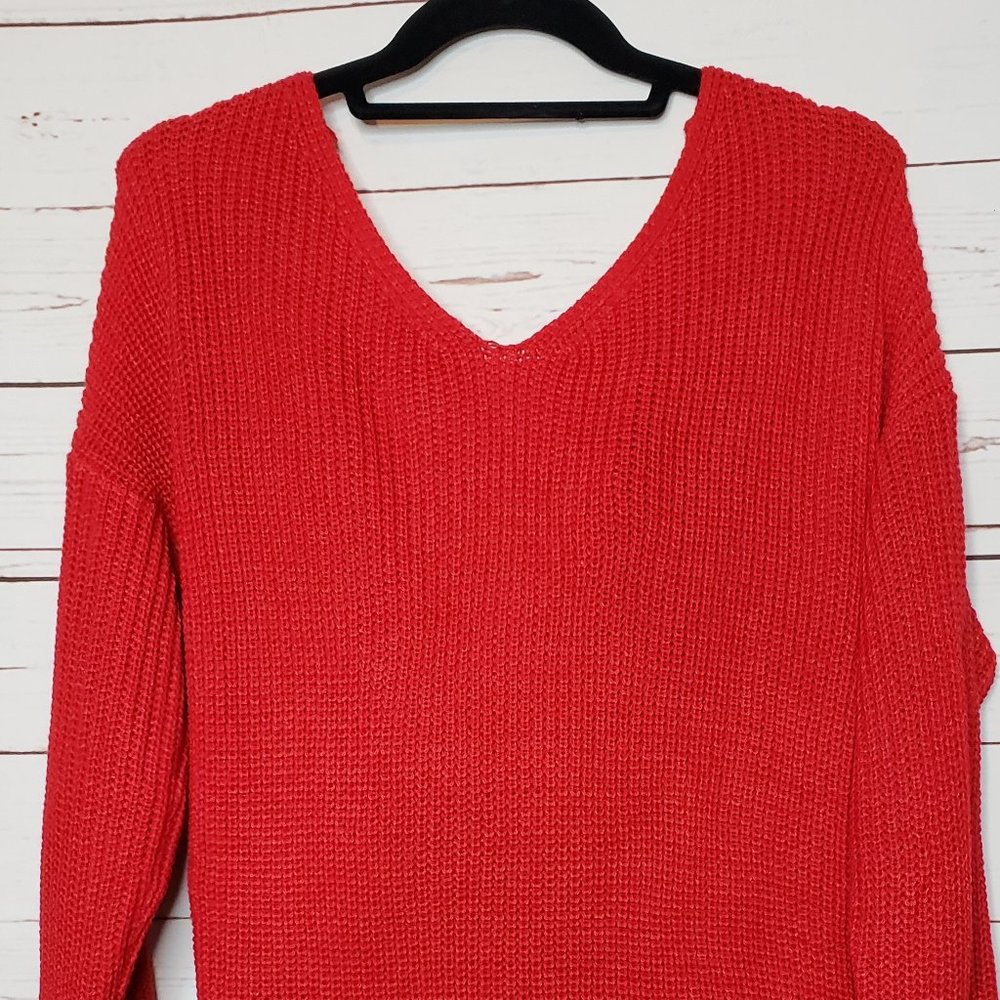 PPLA Ribbed Rio Knit Twist Back Sweater - Picture 4 of 11